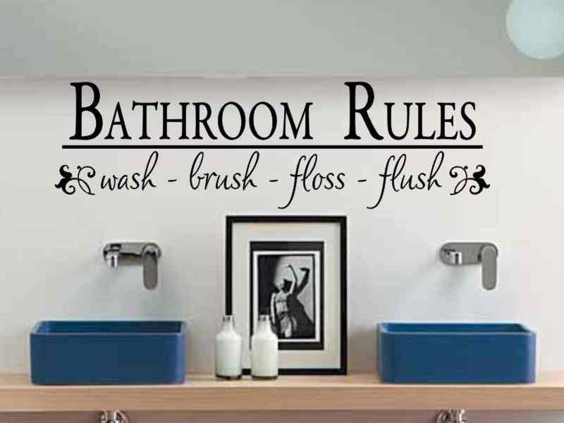Bathroom Decals