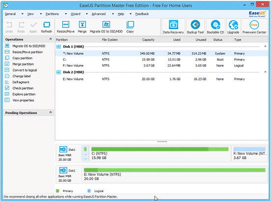 EaseUS Partition Master Better Than Windows 7 Partition Utility